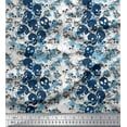thumbnail image 1 of Soimoi polyester Crepe Fabric Skull Halloween Print Fabric by Yard 42 Inch Wide, 1 of 3