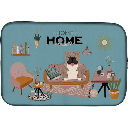 

CK7971DDM Absorbent Dish Drying Mat for Kitchen Counter Grey Brindle English Bulldog Sweet Home Dish Drying Mat 14 x 21 multicolor