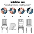 thumbnail image 6 of Lunxisen 2 Pcs Stretch Chair Slipcovers Elastic Dining Seat Covers Washable Protectors for Home Kitchen Wedding Banquet Decor, 6 of 8