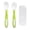 Green, variant on BOKYAN Baby Training Fork & Spoon Set – Soft, Rounded‑Tip Utensils for 360° Forward Bending, Easy UV Clean, Perfect for Toddler Self‑Feeding