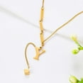 thumbnail image 3 of Fashion Initial Letter Necklace For Women 26 Letter Drop Necklace Not Fade New, 3 of 5
