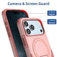 thumbnail image 5 of Dteck for iPhone 17 Pro Max Case with Screen Protector & Camera Lens Cover, Heavy Duty Shockproof Military Grade Drop Protective Rugged Cover 6.9 Inch,Pink, 5 of 9