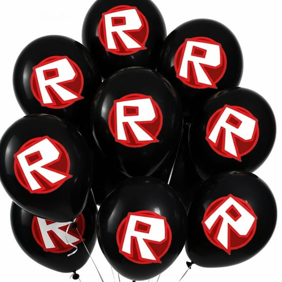 20 PCS Birthday Party Balloons Black Pixel Style Gamer Party Supplies Balloon Latex Roblox Balloons