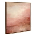 thumbnail image 4 of Kate and Laurel Sylvie Beaded Tonal Abstract Sun Kissed Pink and Peach Neutral Rose Tinted Ombre Vintage Framed Canvas Wall Art by The Creative Bunch Studio, 30x30 Gold, Modern Abstract Landscape Art, 4 of 7