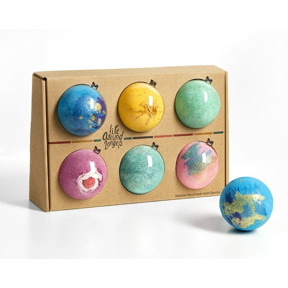 LifeAround2Angels Bath Bomb Large 6 Pack Pyramid Retail