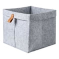 thumbnail image 1 of Cesta de Almacenamiento de Fieltro NóRdico, Mesa de Té para Sala de Estar, Cesta de ArtíCulos , Caja de Almacenamiento de Fieltro de Tela, para Dormitorio, Gris, 1 of 9