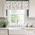 thumbnail image 3 of Bunny Floral Easter Rod Pocket Curtain Valance, Elegant Pastoral Spring Floral Farmhouse Window Valance for Living Room, Bedroom, Kitchen 42"W x 18"L, 3 of 9