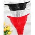 thumbnail image 2 of Two Women Sexy Panty Lace Embroidery Thong Ladies Underwear Panties, 2 of 3