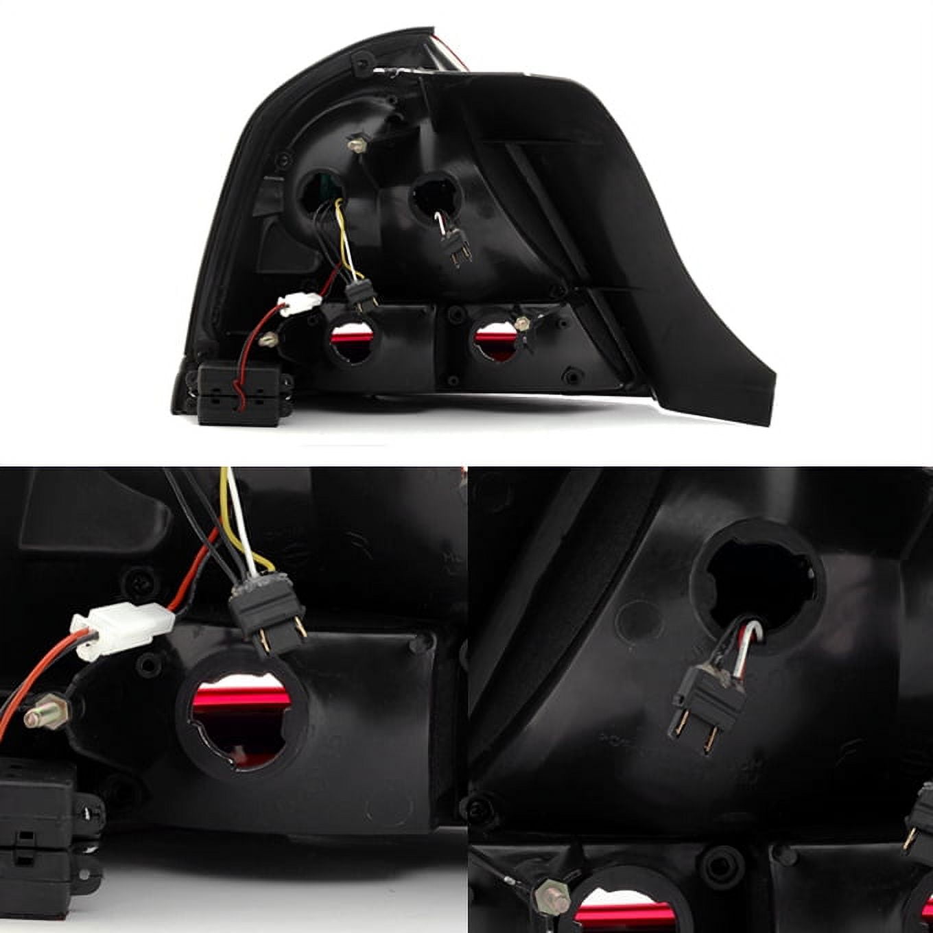 AKKON - For Dark Red 1998-2011 Crown Victoria LED Tail Lights Brake Lamp Replacement Driver And Passenger Side Pair