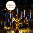 Outdoor Meteor Shower Lights, 11.8 Inch 10 Tube 360 LEDs Meteor Light