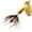 Gold/Brown Fly, variant on Panther Martin PMRF_4_GBK Nature Series Spotted Fly Dressed Fishing Teardrop Spinner Lure - Gold/Black Fly - 4 (1/8 oz)