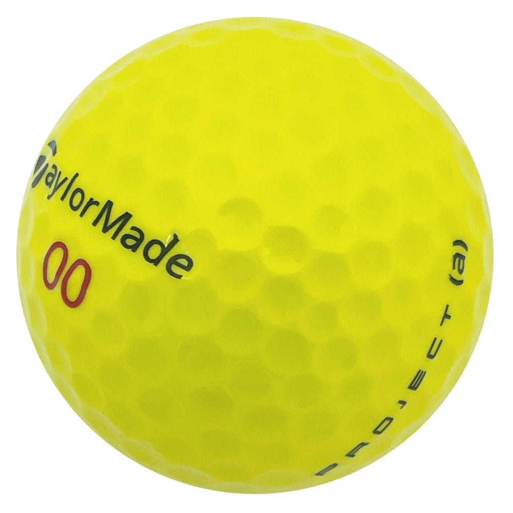Pre-Owned 24 Taylormade Project (a) Yellow 5A Used Recycled Golf Balls, by Mulligan Golf Balls