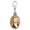 thumbnail image 1 of Wizard of Oz Dorothy Not in Kansas Antiqued Bracelet Pendant Zipper Pull Oval Charm with Lobster Clasp, 1 of 5