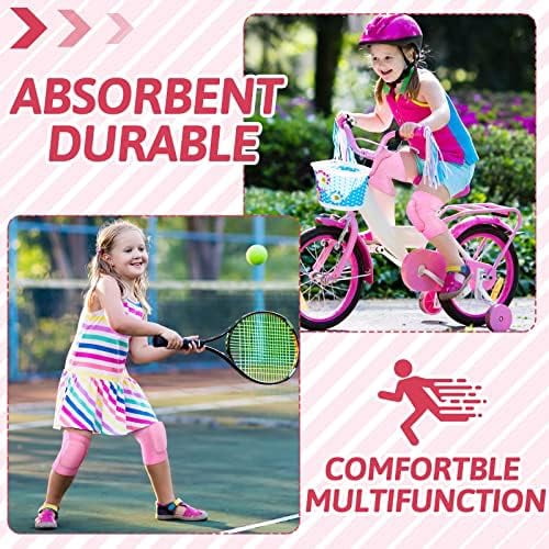 RibRave 3 Pairs Volleyball Knee Pads for Kids Soft Breathable Brace Non Slip Padded Sponge Knee Support for Girls Boys Dance, Football, Skating, Running, Youth Sports