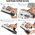 Bielmeier Electric Staple Gun, 2 in 1 Lithiumion Electric Stapler, 4V
