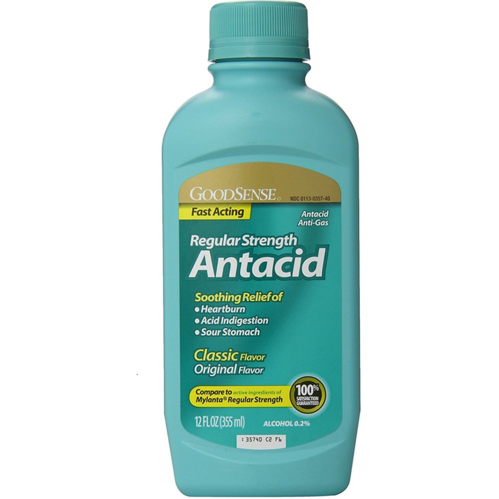 Good Sense Regular Strength Antacid, Original Flavor 12 oz (Pack of 3