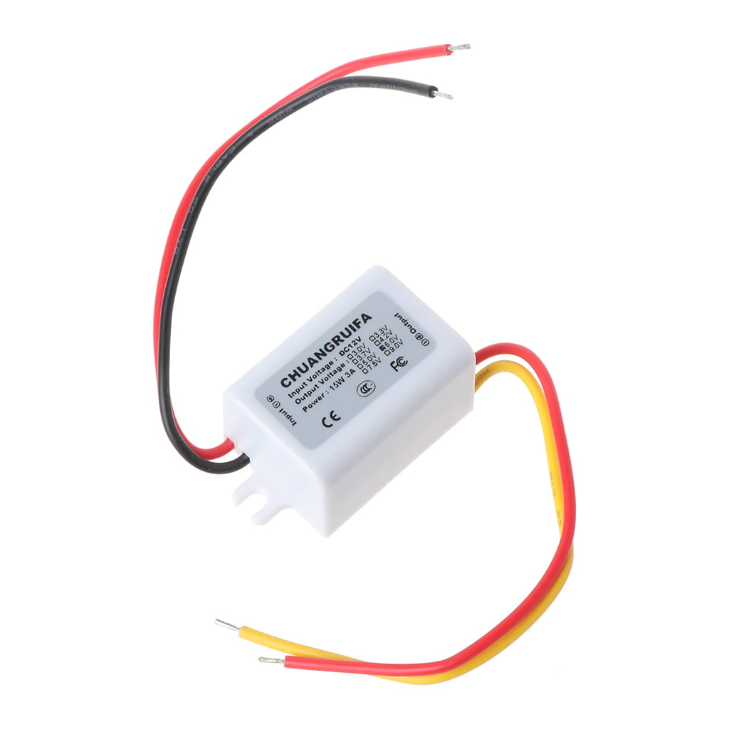 New Waterproof DC Converter 12V Step Down to 6V 3A 15W Power Supply Module 