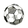 thumbnail image 2 of STARTIST Mesh Pendant Lamp Shade Fashion Football Shape for Dining Room Hotel Kitchen Black, 2 of 9