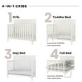 thumbnail image 4 of Child Craft Woodland 4-in-1 Convertible Crib, Shiplap Panel Design, 3 Mattress Heights, Brushed Cotton, 4 of 7