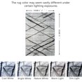 thumbnail image 2 of JV Home Area Rug Stripes Grey 6'6"x10' Washable Carpet Anti Slip, 2 of 6