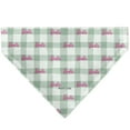 thumbnail image 2 of Barbie Pet Bandana Barbie Script Plaid Beige Olive Pink Slip On Collar&nbsp;Bandana Only, 2 of 6
