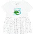 thumbnail image 3 of Inktastic Lets Swim Cute Sea Turtle Girls Baby Dress, 3 of 5