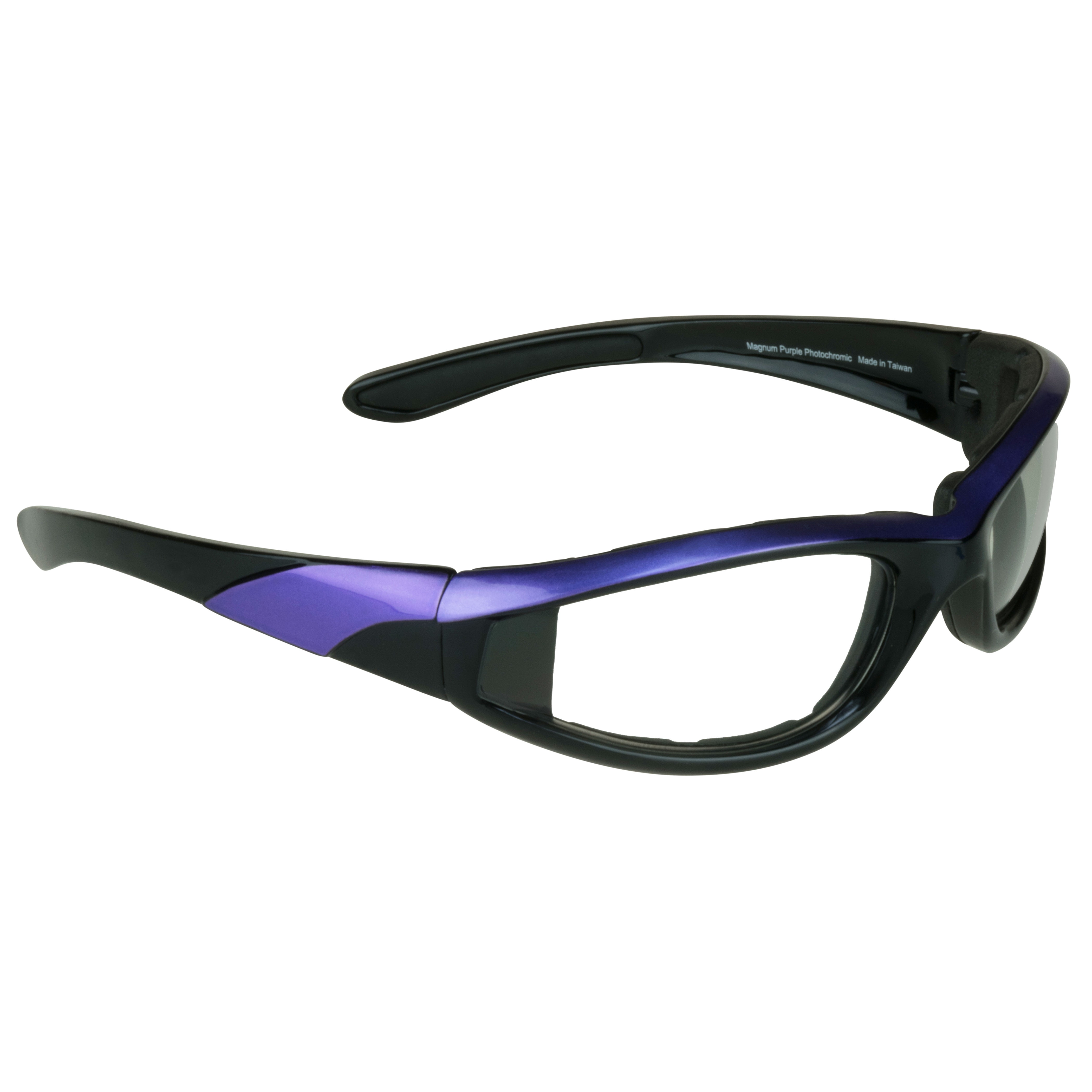 Bikershades Motorcycle Biker Night Safety Glasses Purple Women Clear 2 Pairs