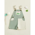 thumbnail image 3 of BemeyourBBs Toddler Baby Boy Golf Outfit Kids Overalls Romper Golf Embroidered Sleeveless Adjustable Strap Bib Overalls Shorts Jumpsuit With Pockets Spring Summer Clothes, 3 of 9