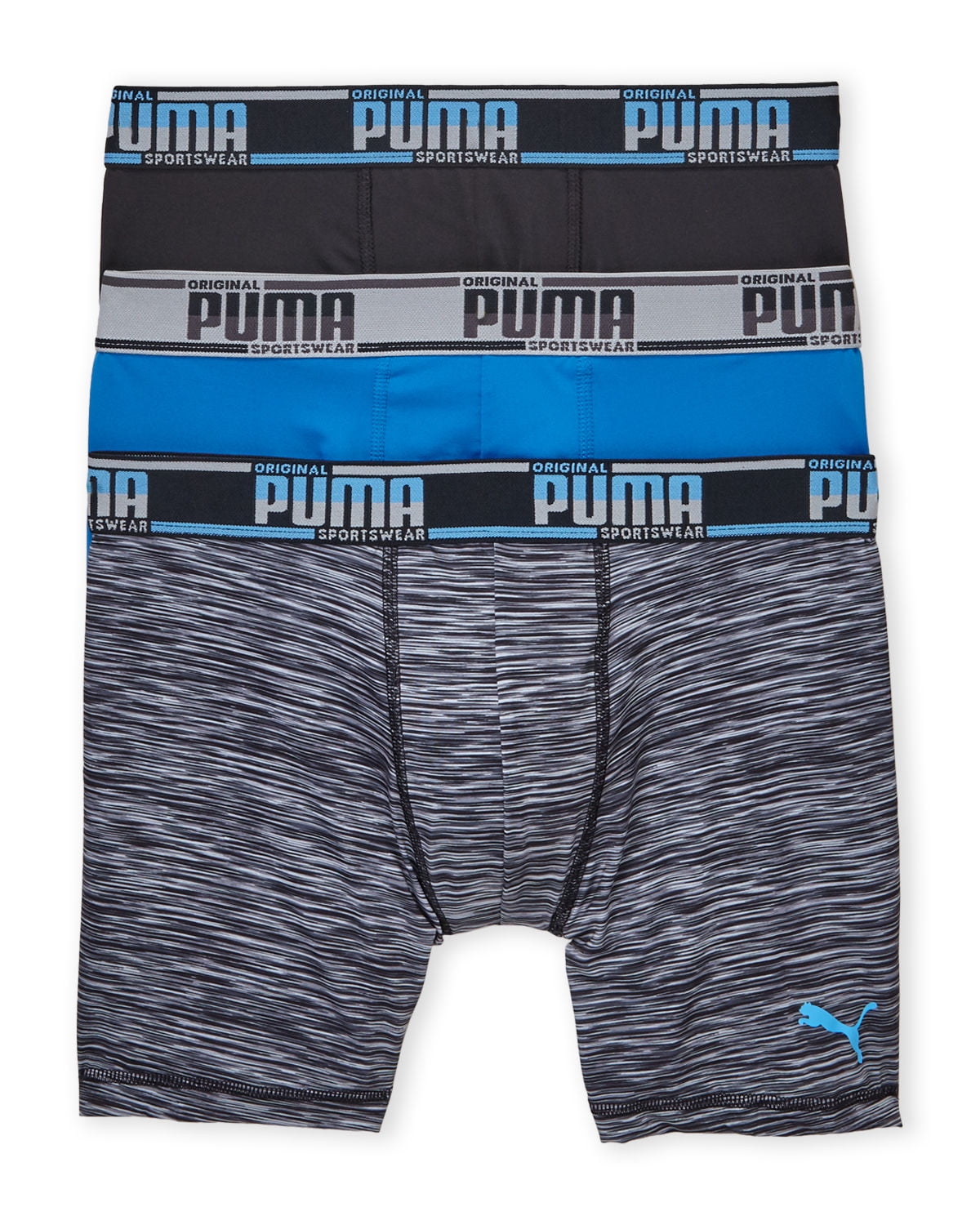 PUMA 2-Pack Play World Cup Boys Boxer Briefs Green/Blue