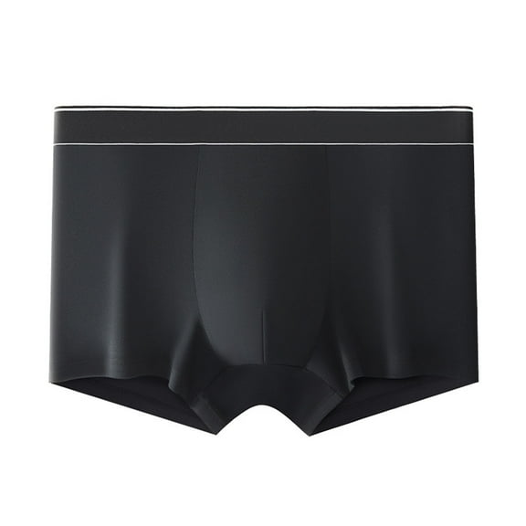 Yesbay Men Boxer Underwear with Inner Layer Widen Waistband Breathable Shorts Panties Daily Home Sports Wear