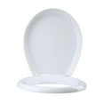 thumbnail image 5 of Renovator's Supply White Round Slow Close No Slam Plastic Toilet Seat Set of 2, 5 of 8