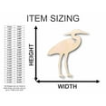 thumbnail image 2 of Unfinished Wood Heron Shape - Bird - Wildlife - Craft - up to 46" DIY 42" / 1/2", 2 of 3