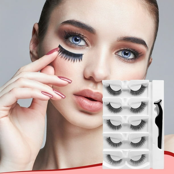 Pestañas naturales, pestañas postizas, pestañas cortas, pestañas postizas de visón tenues, pestañas postizas autoadhesivas, pestañas postizas 3D naturales sin pegamento, pestañas postizas.