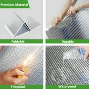 Petoto Bubble Reflective Insulation Roll, 24 in X 33 Ft Double Aluminum Foil, Window Insulation for Summer Heat, Thermal Insulation Radiant Barrier for Windows, RV, Roof, Garage Door