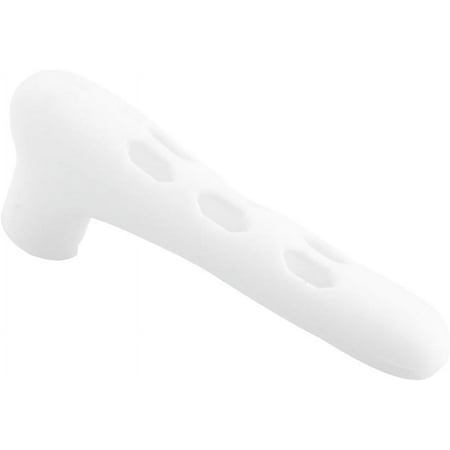 Thicker Design Baby Safety Equipment Door Handle Cover Anti-Static Door Knobs Cover Prevents Injury to Children's Head and Adult’s Waist and Hips,Safe Food Grade Silicone (White) (1pc)
