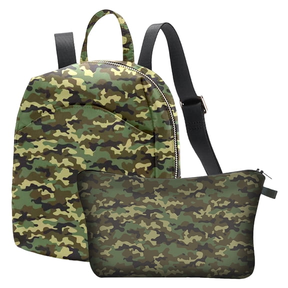 2pcs Stylish camouflage Print Mini Backpack for Women and Men