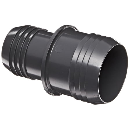 Spears 1429 Series PVC Tube Fitting, Coupling, Schedule 40, Gray, 2" x 1-1/2" Barbed