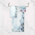 thumbnail image 5 of SKYSONIC 3 Pack Towel Christmas Pattern Cotton Bath Towel Set (1 Bath Towel, 1 Hand Towel, 1 Washcloth) for Bathroom, Super Soft and Quick Dry Towels, 5 of 7