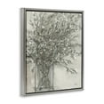 thumbnail image 4 of Stupell Industries Grey Charcoal Bouquet Plants & Flowers Painting Gray Floater Framed Canvas Art Print Wall Art, 17 x 21, 4 of 10