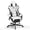 White, variant on Huracan Gaming Chair with Footrest, Ergonomic PU Leather Computer Chair, High Back Office Game Chair with Massage Support and Synchronized Linkage Armrests for Adult Gamer,White