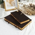 thumbnail image 7 of WEMATE Vintage Leather Journal,A6 Crazy Horse Leather  Journal For Women,7.08x3.9in, 7 of 7