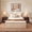 Beige, variant on Ovios Twin Size All-in-One Floor Bed in a Box, 16.7" Upholstered Compressed Foam with Headboard, No Assembly Required, Pink