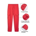 thumbnail image 5 of Gvmfive Men's Comfort Solid Color Elastic Waist Bottoms Sweatpants, 5 of 7
