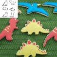 thumbnail image 3 of Cortadores de galletas de dinosaurio, juego de cortadores de galletas de acero inoxidable para niños, 3 of 4