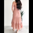 thumbnail image 4 of Vestido de Verano para Mujer, Estilo Bohemio, Informal, con Espalda Descubierta, Bandeau, Volantes y , para Playa Coral S, 4 of 9