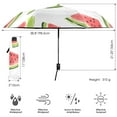 thumbnail image 3 of FORMRS Travel Umbrella Folding Auto Open Close Windproof Rain UV Protection, Cartoon Watermelon, 3 of 8