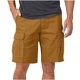 thumbnail image 2 of ZVAVZ Cargo Athletic Shorts for Men Hiking Cotton Cargo Shorts with Tech Pocket 5" Inch Lightweight Casual Loose Fit Shorts, 2 of 6