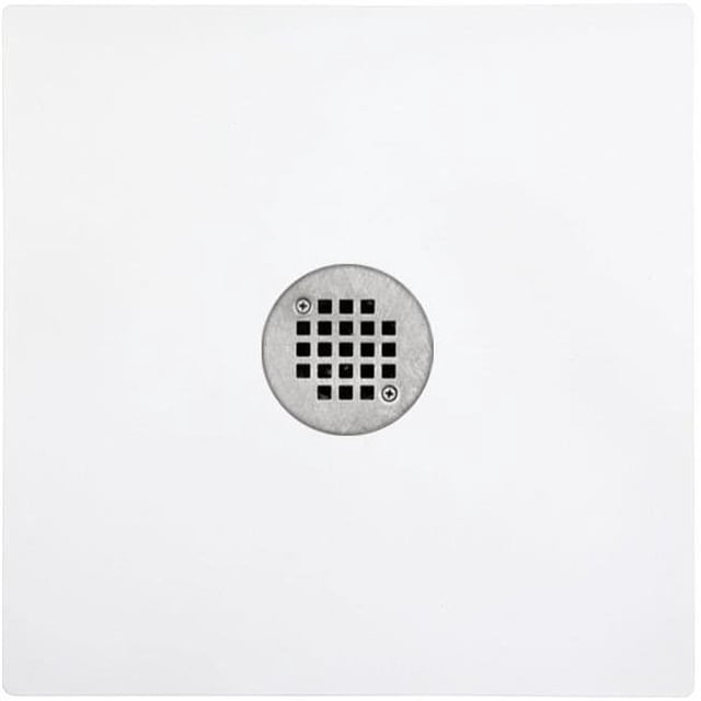 Handi Products SMD2424W01 Tapis de Douche 24 x 24 Po avec Drain&44; Blanc