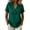 Green, variant on Ussuma V-Neck Short Sleeve Women's Blouses Solid Color Stylish Ruffle Vintage Fashionable Women Shirts Casual Dressy Casual Daliy Wear Work Weekend Summer M Wine