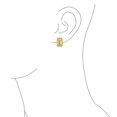 thumbnail image 3 of Bling Jewelry Womens Open Weave Leaf Feather Clip-On Earrings Gold Non-Pierced, 3 of 5